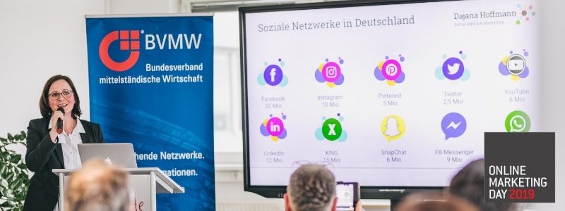 Vortrag Social Media für KMU - BVMW Online Marketing Day 2019 (fot. VOG Agency www.vogagency.de)